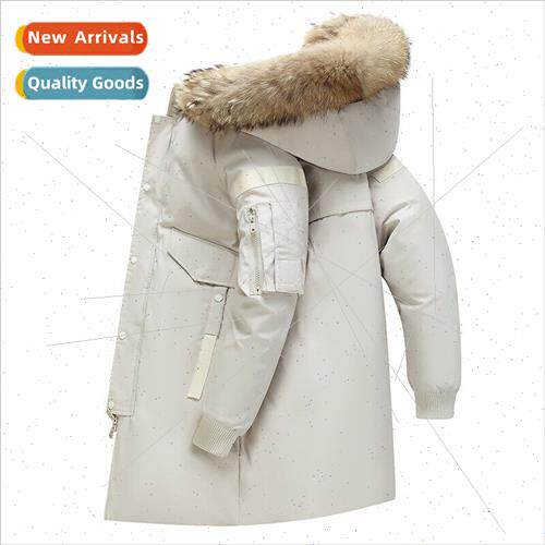 Down jacket men medium-length thickened 2022 new youth Korea