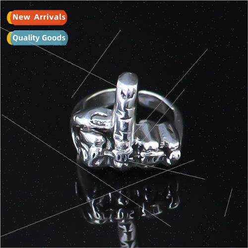 Open Adjustable Five Fingers Ring Fashion Hollowed Out Alloy