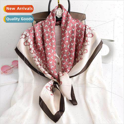 Korea  fashion spring fall 90 large square scarf female smal