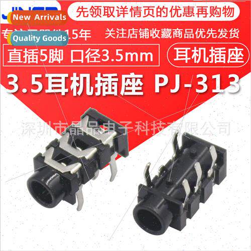 3.5mm PJ-313 straight 5 feet headphone socket audio socket P