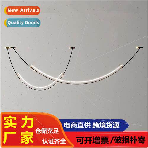 Designer line dining room lights post-modern minimalist pers
