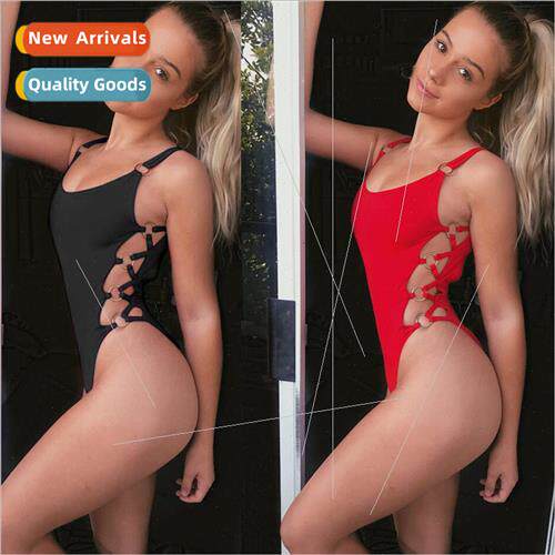 2 Color Bikini Circle One Piece Swimsu 2018A41