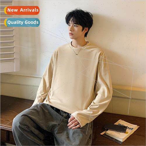 Round neck double-sided devel bottoming shirt men autumn win