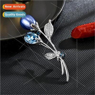 Austrian crystal high-grade brooch female flower corsage swe