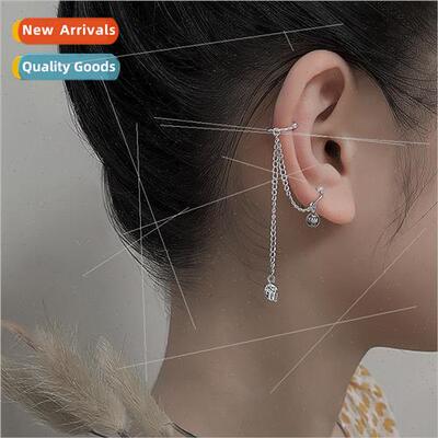 Long tassel fake earrings whout ear holes welfare Korea cold
