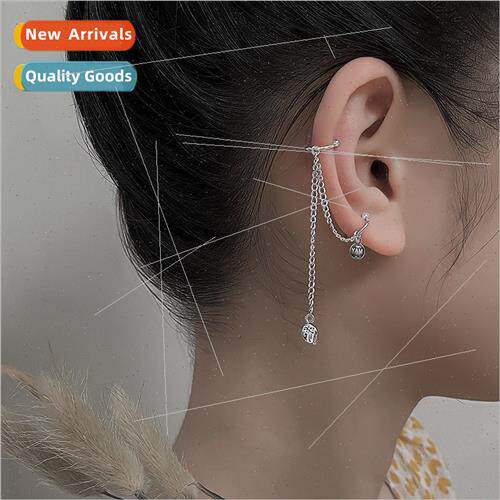 Long tassel fake earrings whout ear holes welfare Korea cold