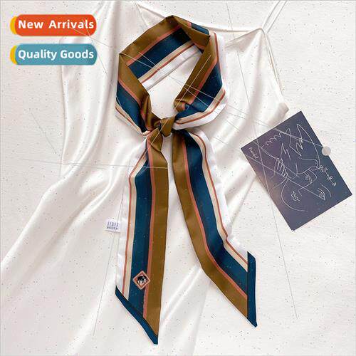 Korea  new fashion thin narrow long silk scarf female fall w