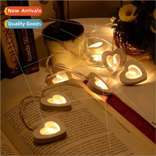 LED colorful lights battery box heart string lights heart sh
