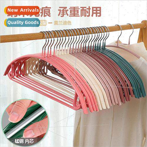 Stainless steel dip plastic coat rack household half round -