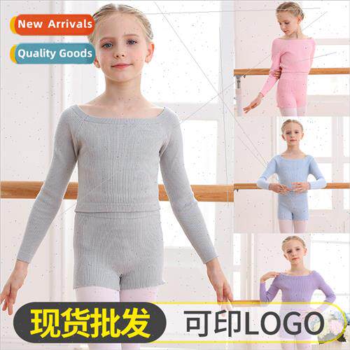 Childrens dance sweater fall and winter practice clothes lon