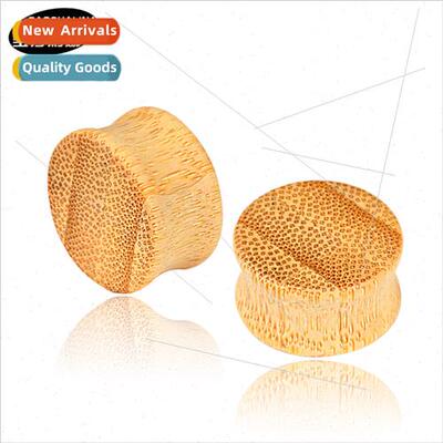 Premium Bamboo Wooden Solid Ear Expanders Earrings Piercing