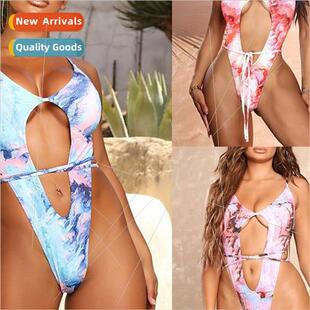 Revealing iEurope Piece 2023 Swimsu One Sexy Cut Bikini High