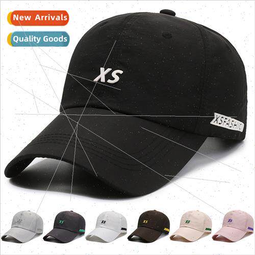 New quick-drying hat female fashion letters soft top duck to