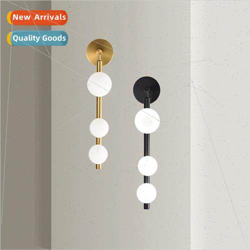 Hair salon mirror lamp 2022 new simple glass wall lamp light