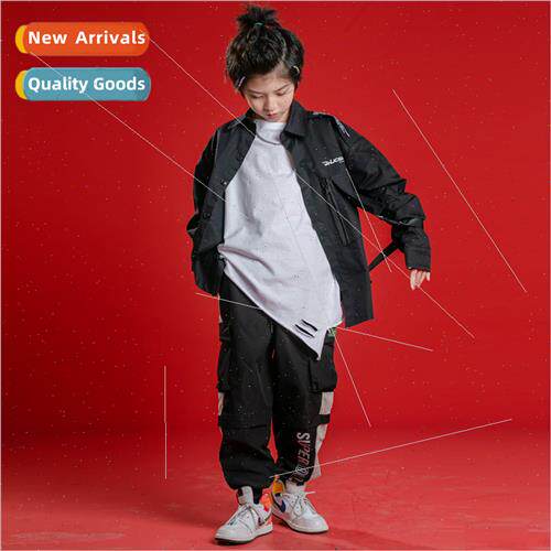 Childrens Hip Hop Set Dance Su Boys Fall Loose Workwear  hip