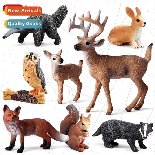 Christmas gift simulation wild est animal model solid rabb w