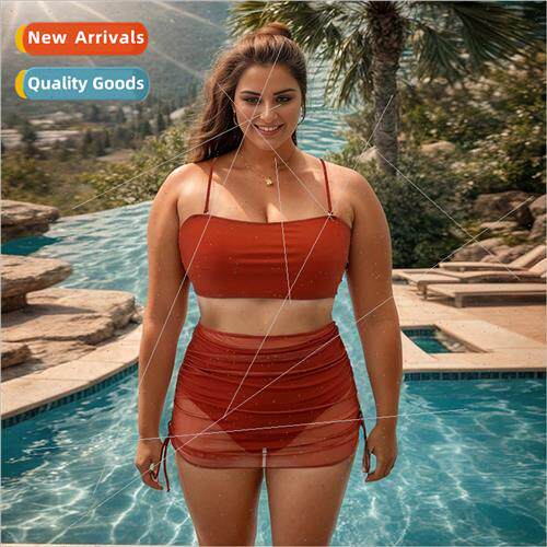 2023 new big size bikini three-piece sexy spl swimsu plus wr