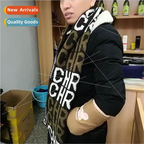 Korea new fall winter  knted scarf jacquard wild fashion woo