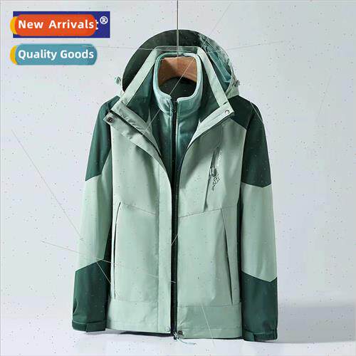 rushing jacket men women fall winter three-in-one removable