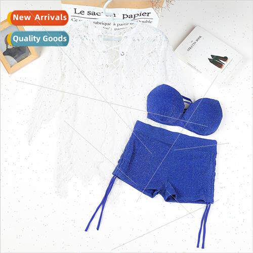 Fashion womens swimsu wh steel support three-piece conservat