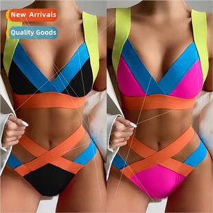 bandage bikini sexy Europe elastic colorful high collisi new