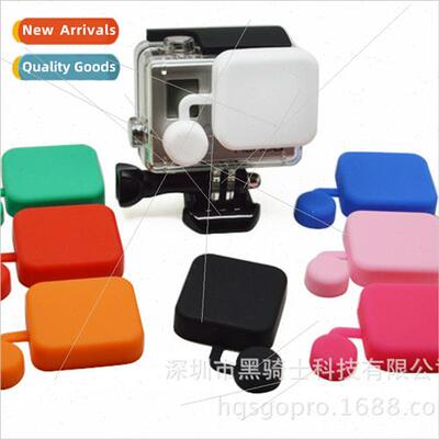 适用gopro3 camera silicone lens cap lens cap kit hero4 water