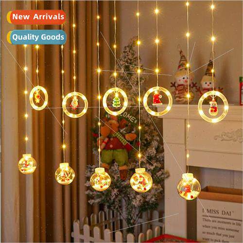 Christmas LED decorative lights pentagram curtain lights Chr