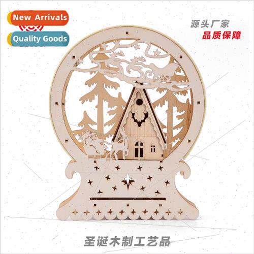 Christmas Decorations Ornaments Christmas Wooden Building gh