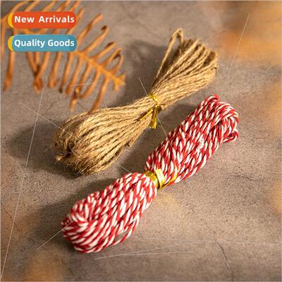 10 meters red whe cotton rope gift wrapping tags lanyards Ch