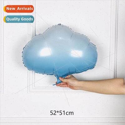 New shaped large blue gradient color weather cloud aluminum