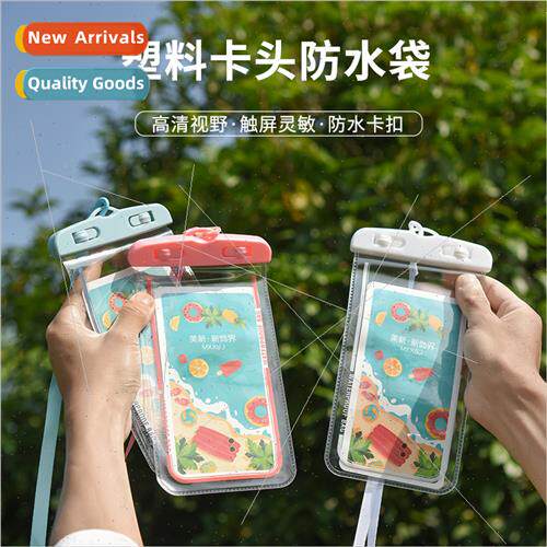 Wh lanyard airbag cartoon cell phone waterproof bag underwat