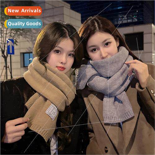 Korea  new solid color scarf female autumn winter imation ca