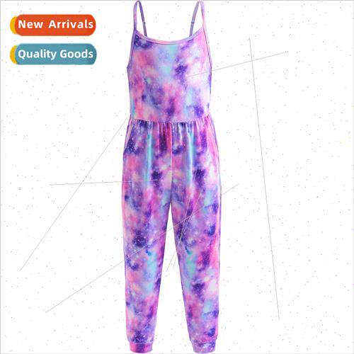 Girls backpack pants spring and fall childrens loose suspend