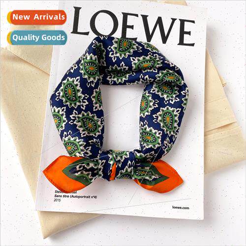 2023 spring new 53 silk silk scarf mulberry silk work necker
