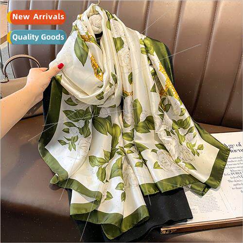 Spring summer new printing  flower scarf shawl simulation si
