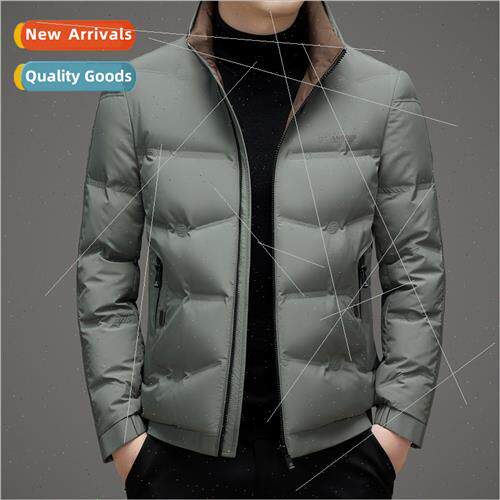 new down jacket male youth casual short nd collar light warm