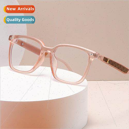 14521 fashion square round face TR90 plain eyeglasses frame