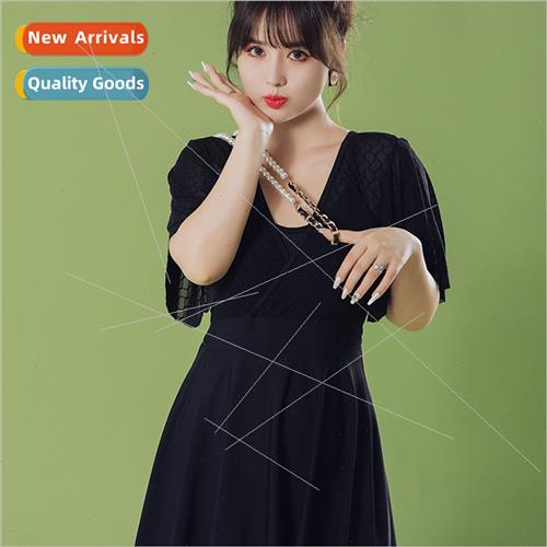 Large size swimsu female loose skirt type long section fat m图片