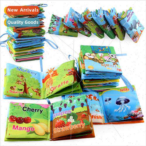 Stereoscopic cloth book early education English tearing chil