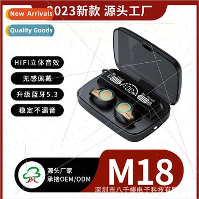 M18 new bluetooth wireless headset tws aperture breathing li