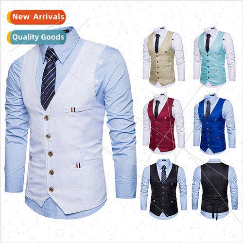 2022 new UK su vest men hundred  casual career mal wear vest