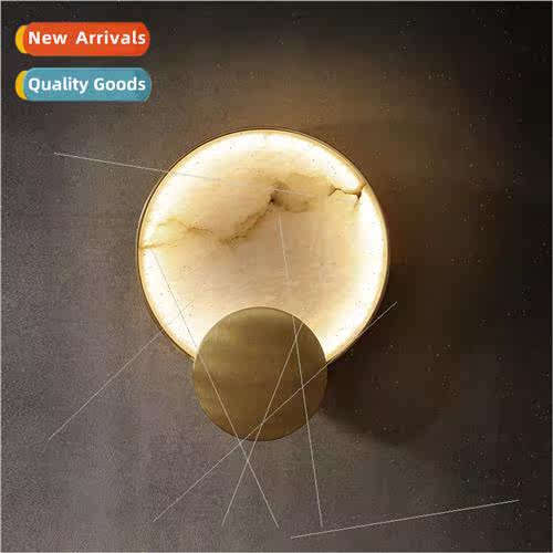 Full copper wall lamp new Chinese marble creative personaly