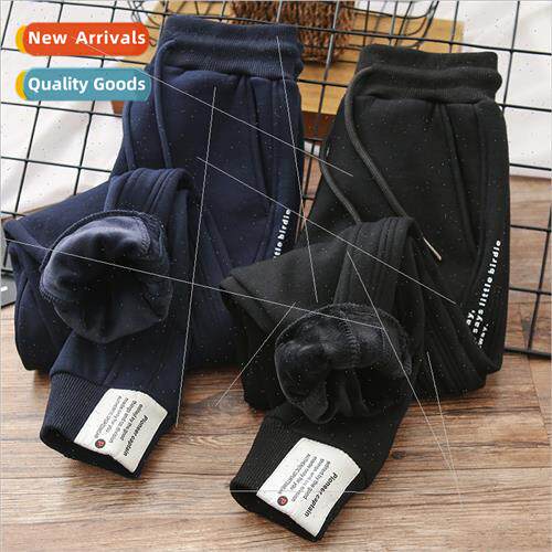 2022 new boys fat boy pants padded cotton sweatpants middle