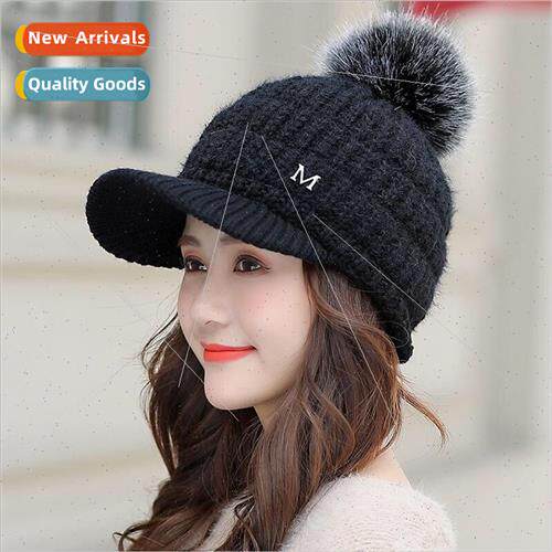 Duck tongue cap Korea  female new knted wool warm hat wild a