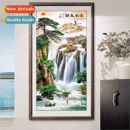 2022 new 5d cross stch full embroidery flowing water generat