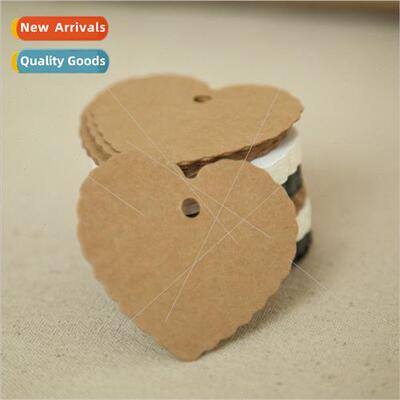 Vellum heart-shaped small tags DIY jewelry auxiliary materia