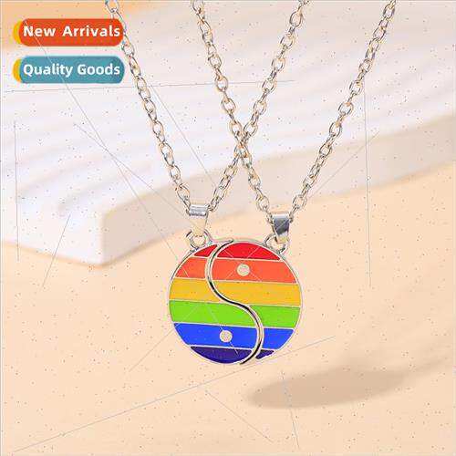 Europe Uned States new alloy rainbow flag Tai Chi Yin Yang f