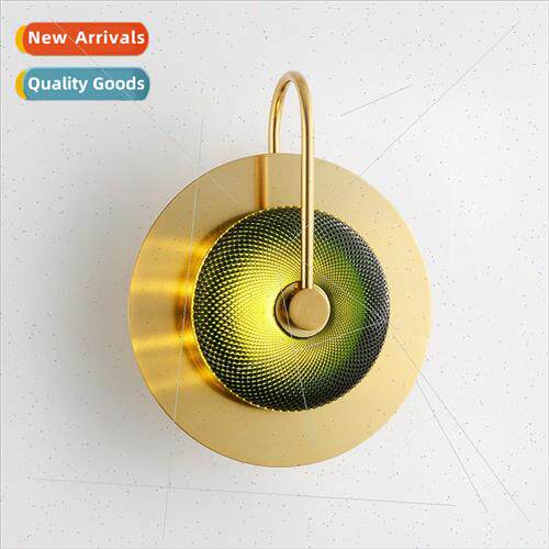 -modern creative gold wall lamp simple study bedroom bedside