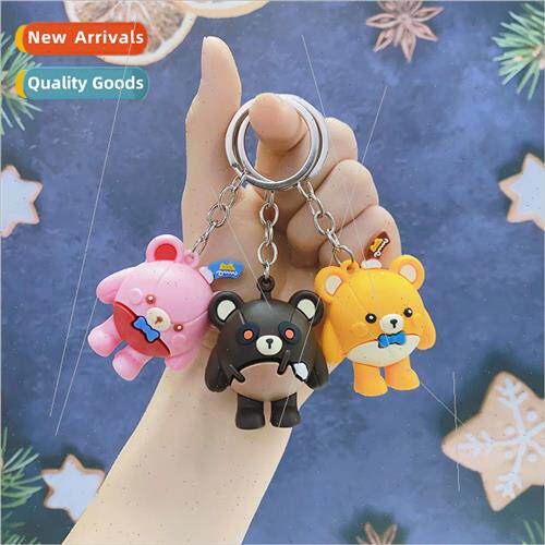 Cartoon egg party keychain boy bear pendant lost heart bear