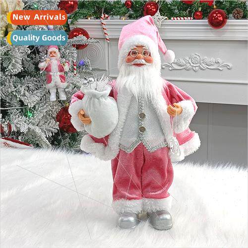 30CM Standing Santa Claus Christmas Decoration Christmas Sce